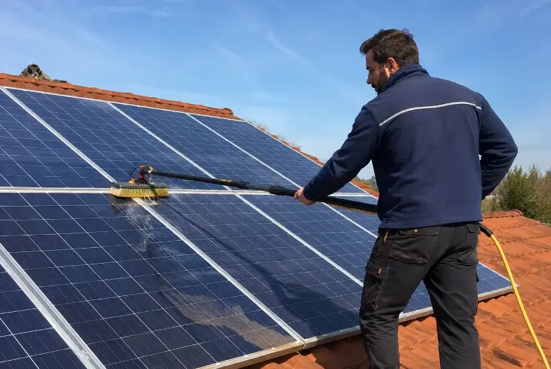 Nettoyage et entretien de panneaux solaires à Bolquère